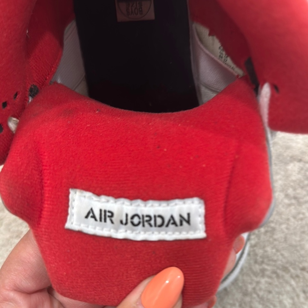 Nike Air Jordan 5 Retro Fire Red Silver Tongue - Picture 4 of 7